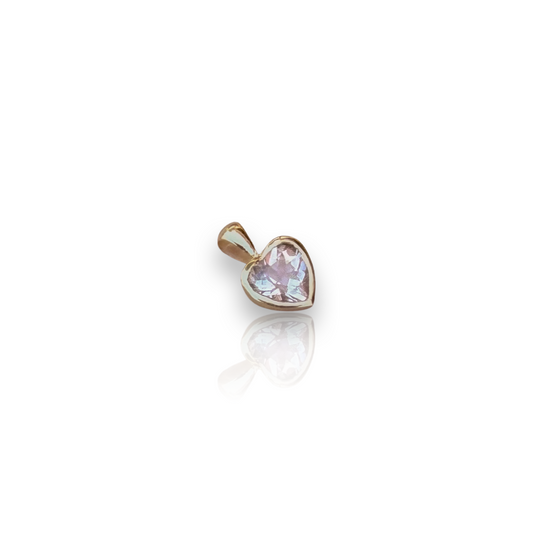 Pennie Lou Morganite Heart Charm