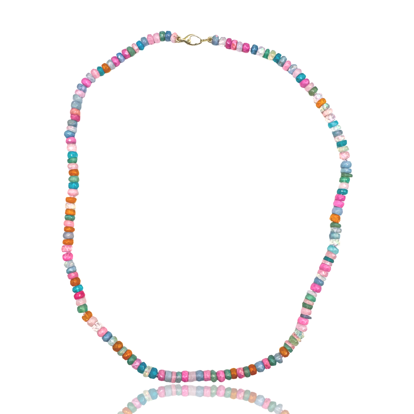 Ensueño Beaded Multicolored Opal Necklace