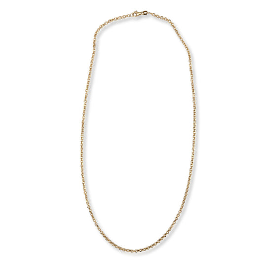 Diamond Cut Baby Rolo Chain Necklace