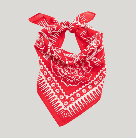 Last Chance Textiles Red Hot Cotton Ramble Bandana