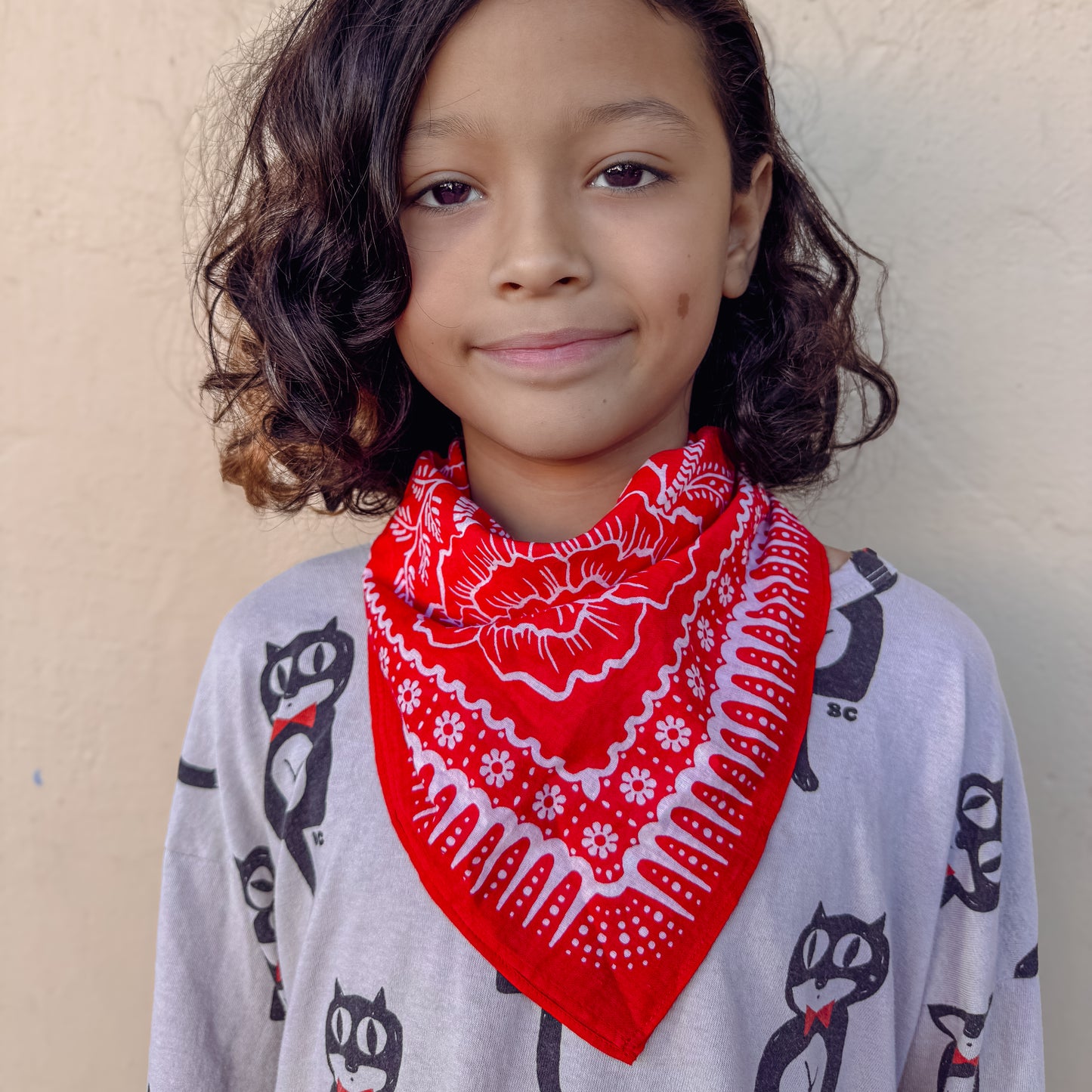Last Chance Textiles Red Hot Cotton Ramble Bandana