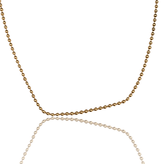 Gold Ball Chain Necklace