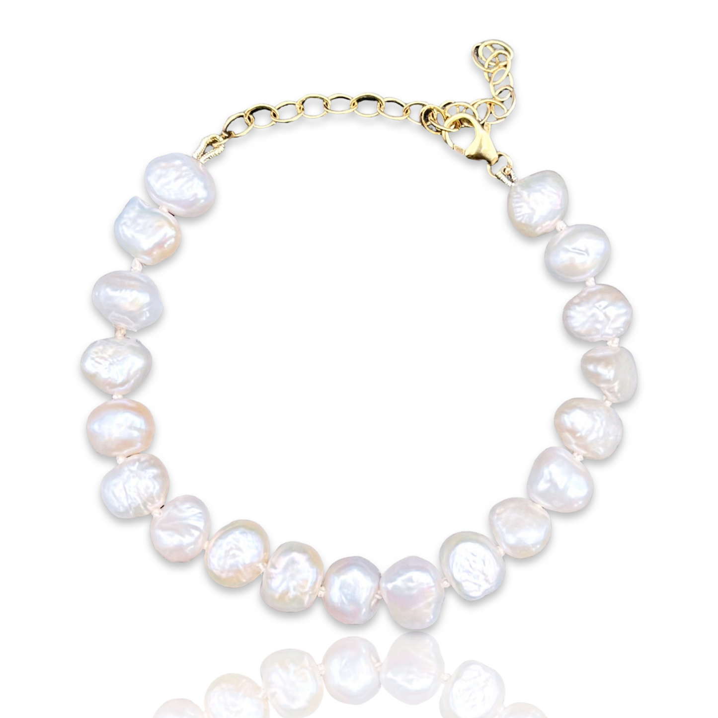 La Mer Gold & Beaded Pearl Anklet / Bracelet