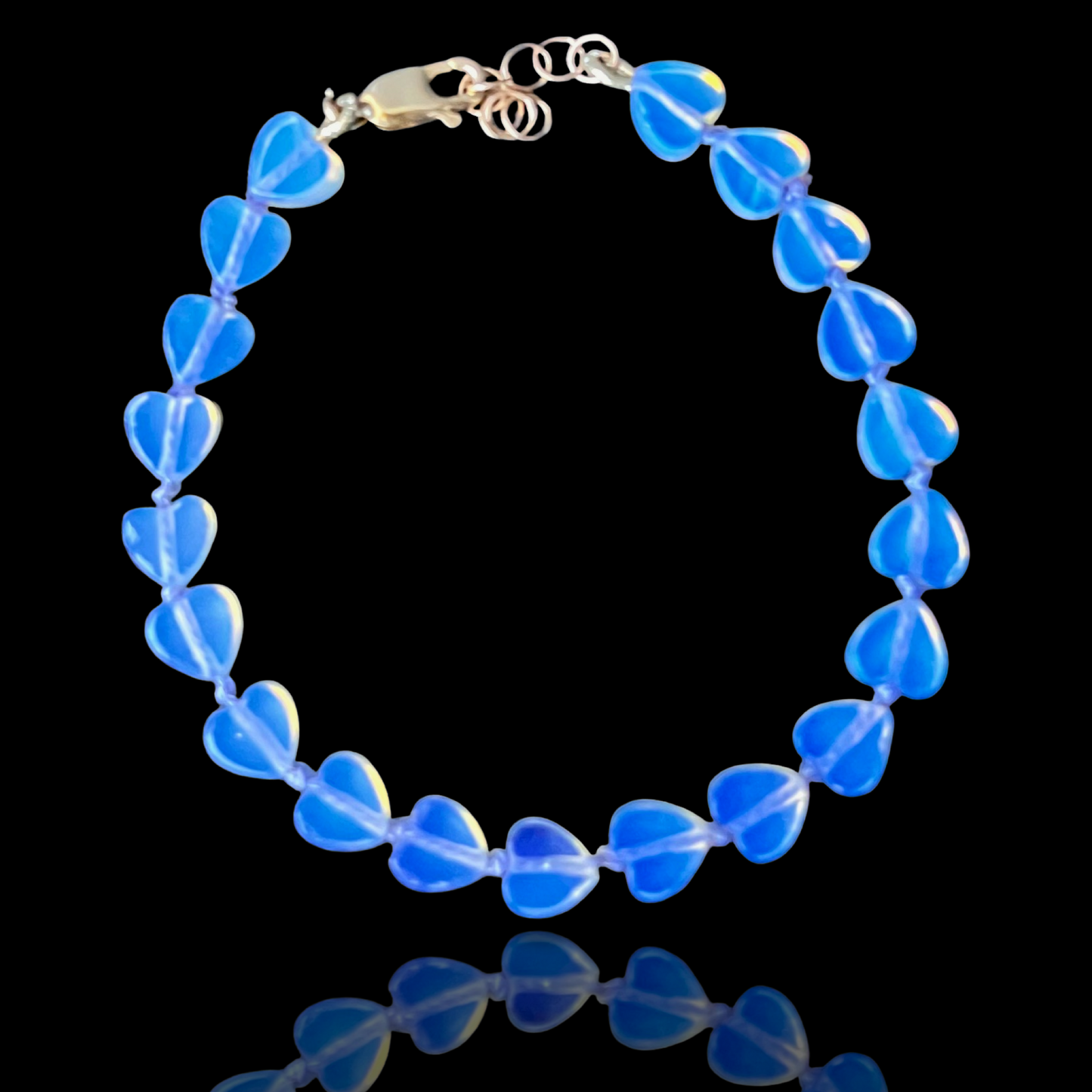 Beaded Opalite Heart Bracelet