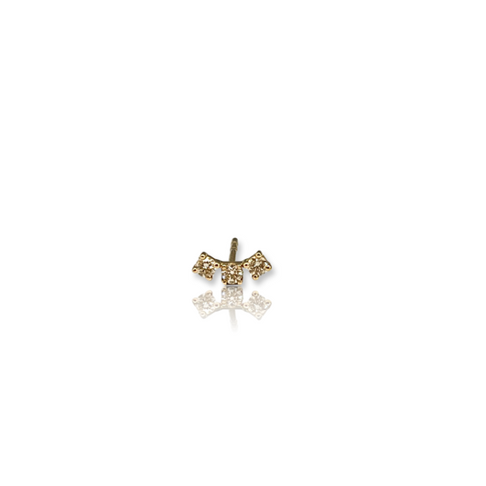 Diamond Curve Post Earring