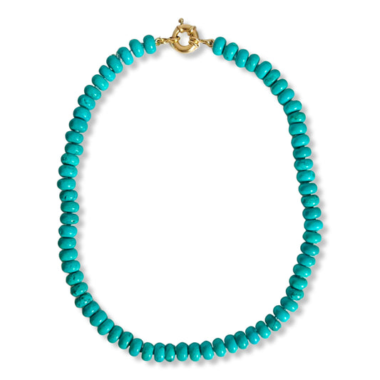 Caicos Beaded Turquoise Necklace