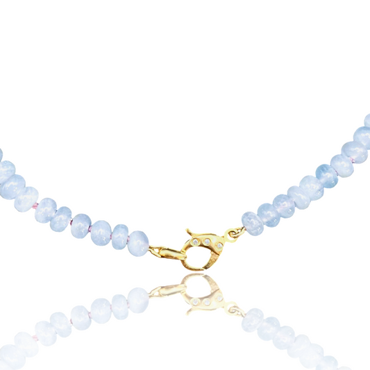 Ciel Beaded Aquamarine Necklace