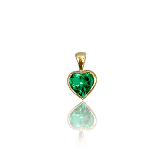 Pennie Lou Emerald Heart Charm